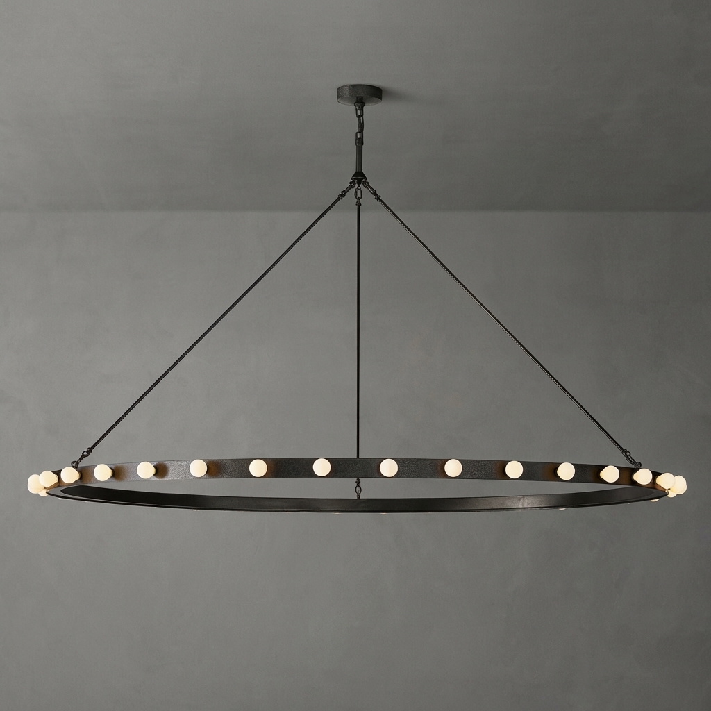 Orbière Round Chandelier 72"