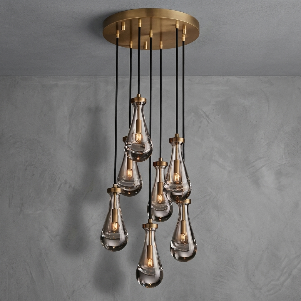 Goccia Round Chandelier 18"