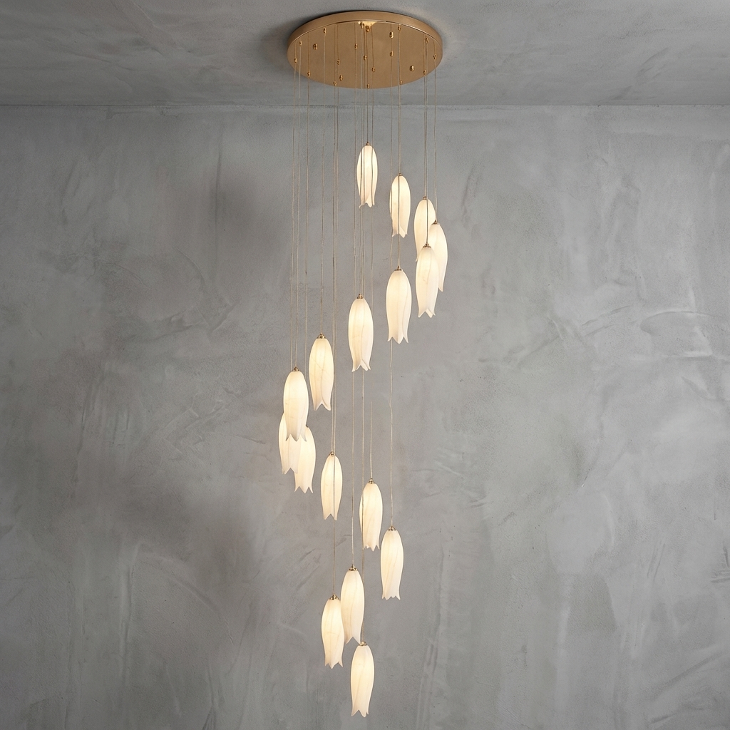 Tulipière Flower Chandelier