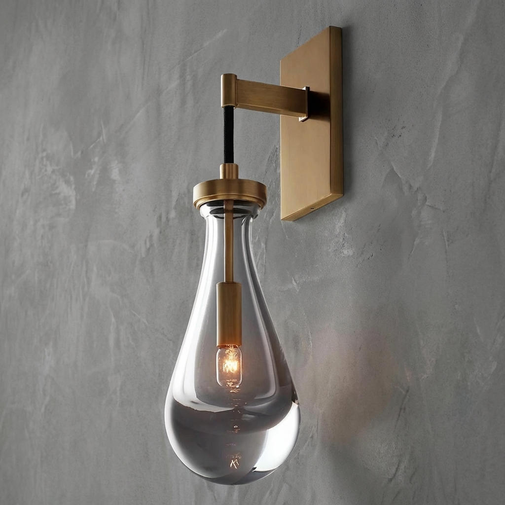 Goccia  Wall Sconce Using Rod / Cord