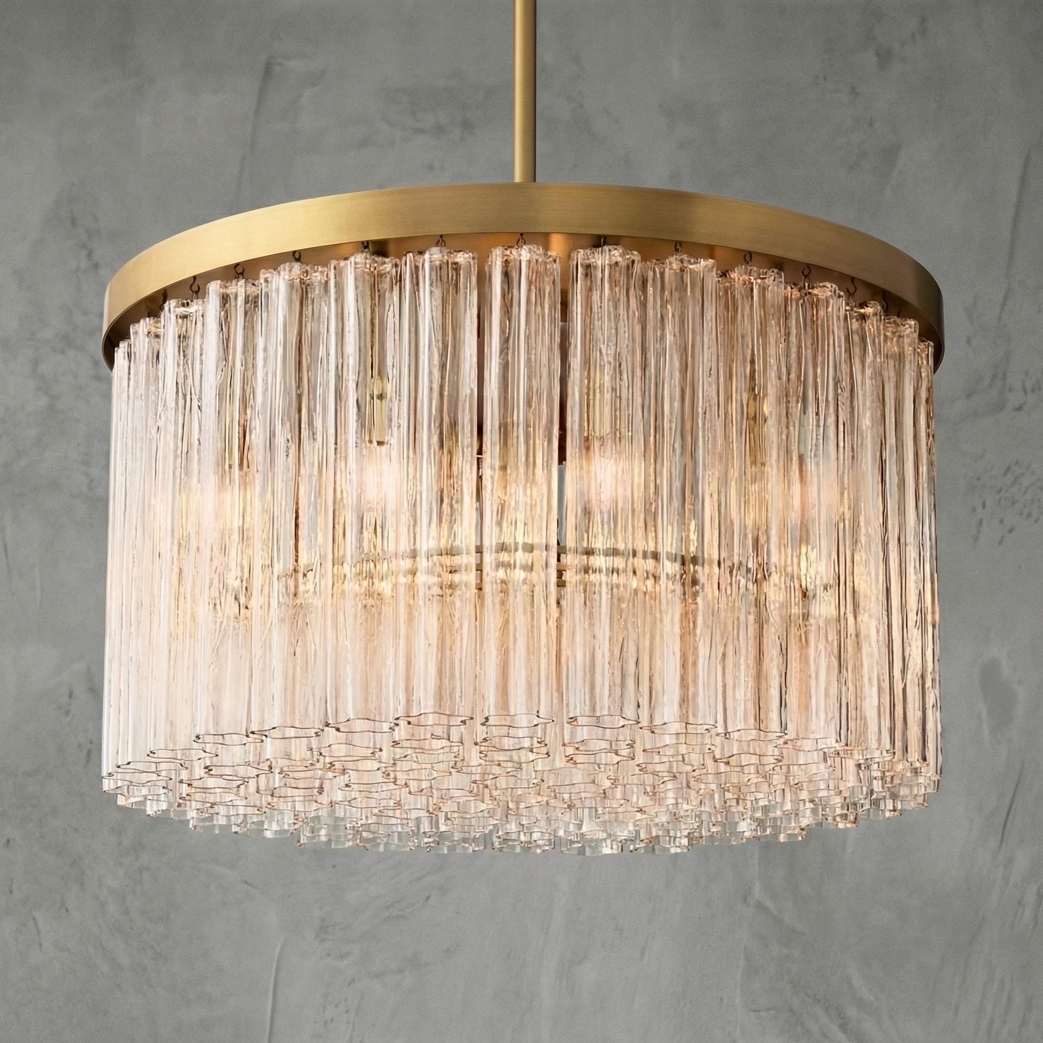 Cannelure Round Chandelier 36''