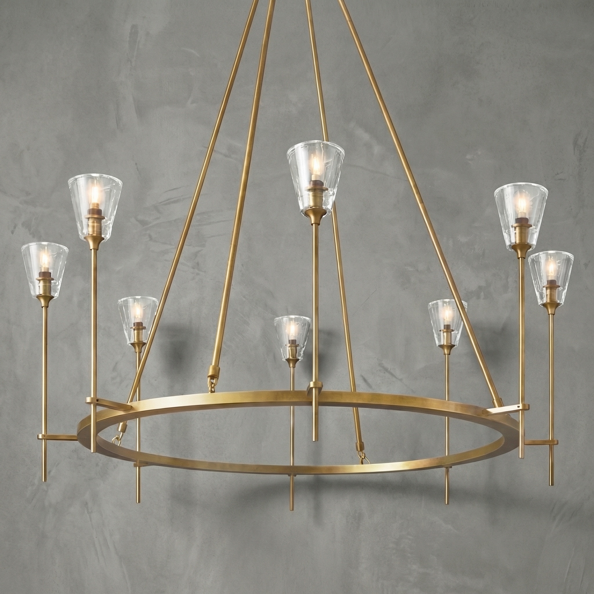 Flambeau Round Chandelier 46"