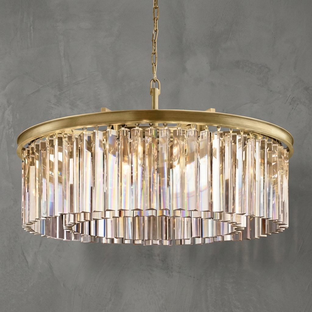 Prismatique Classicm  Round Chandelier 32"D/36"/40"/43"D